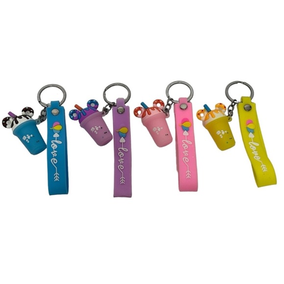 Cute Mickey Ear Shaped Ice Cream Key Chain 4 colors - Picture 4 of 16